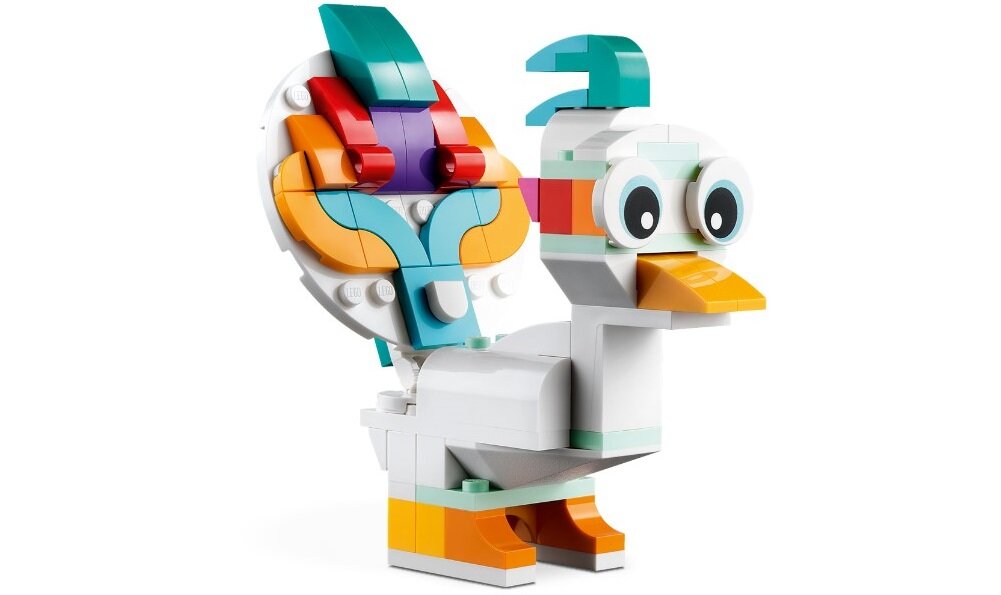 LEGO CREATOR 3w1 Magiczny jednorożec 31140 dziecko kreatywność zabawa nauka rozwój klocki figurki minifigurki jakość tradycja konstrukcja nauka wyobraźnia role jakość bezpieczeństwo wyobraźnia budowanie pasja hobby funkcje instrukcja aplikacja LEGO Builder mityczne zwierzątka