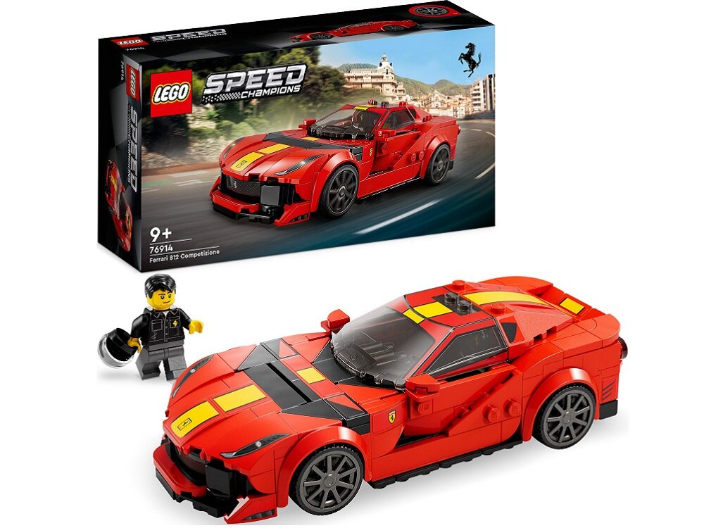 LEGO Speed Champions Ferrari 812 Competizione 76914 dziecko kreatywność zabawa nauka rozwój klocki figurki minifigurki jakość tradycja konstrukcja nauka wyobraźnia role jakość bezpieczeństwo wyobraźnia budowanie pasja hobby funkcje instrukcja aplikacja LEGO Builder