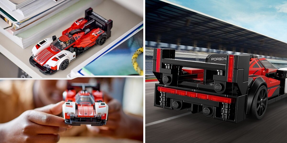 LEGO Speed Champions Porsche 963 76916 dziecko kreatywność zabawa nauka rozwój klocki figurki minifigurki jakość tradycja konstrukcja nauka wyobraźnia role jakość bezpieczeństwo wyobraźnia budowanie pasja hobby funkcje instrukcja aplikacja LEGO Builder