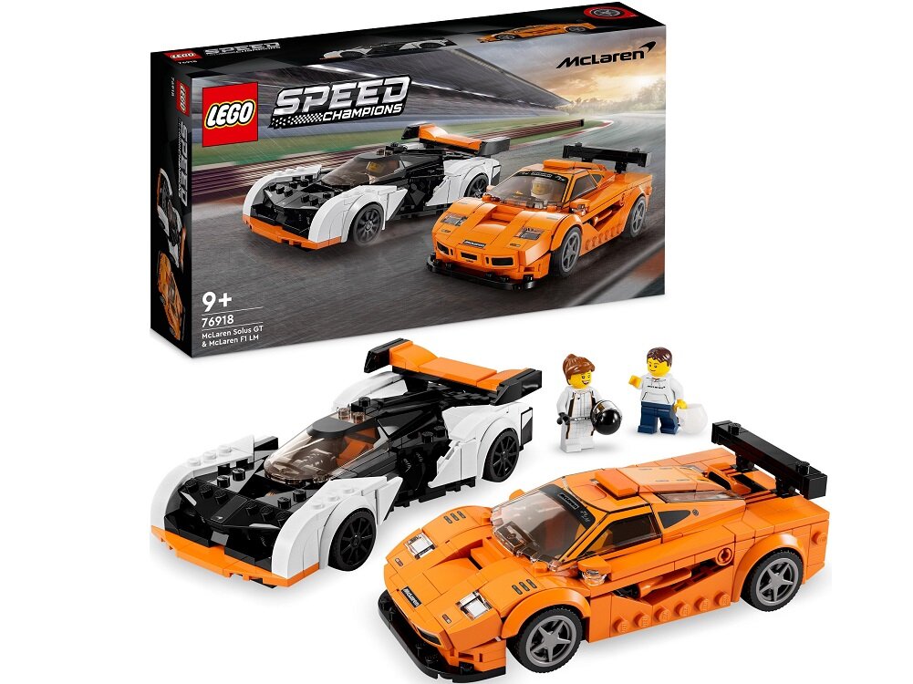 LEGO Speed Champions McLaren Solus GT i McLaren F1 LM 76918 dziecko kreatywność zabawa nauka rozwój klocki figurki minifigurki jakość tradycja konstrukcja nauka wyobraźnia role jakość bezpieczeństwo wyobraźnia budowanie pasja hobby funkcje instrukcja aplikacja LEGO Builder