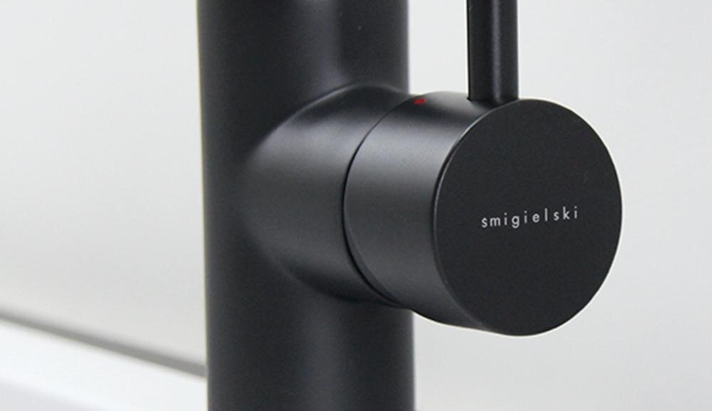 ŚMIGIELSKI Lubo WW 3358 D6 B poręczna elegancka dźwignia boczna bateria czystość użytkowanie zacieki bakterie