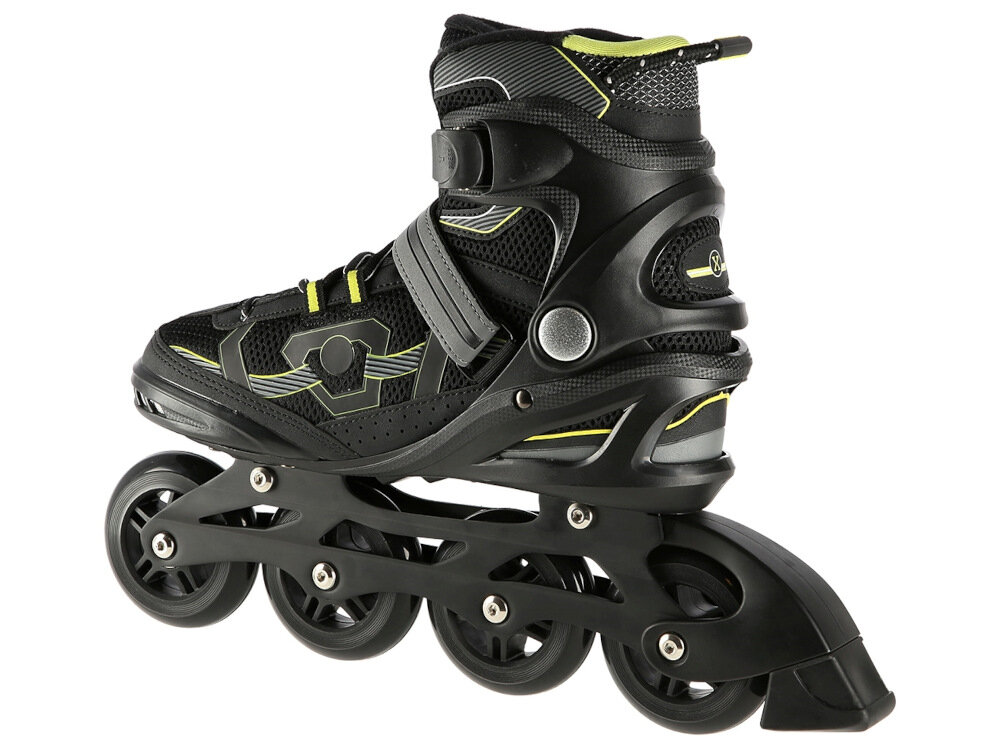 Łyżworolki NILS EXTREME NA9157 rozmiar 41 Czarno-żółty bezpieczne uzytkowanie tylny hamulec nozny