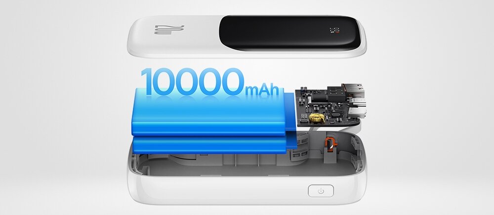 Powerbank BASEUS Qpow Pro 10000mAh 20W Biały Urządzenia moc ładowanie wymiary bateria pojemność bezpieczeństwo lekkość wygoda