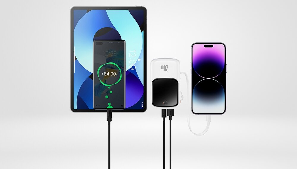 Powerbank BASEUS Qpow Pro 10000mAh 20W Biały Urządzenia moc ładowanie wymiary bateria pojemność bezpieczeństwo lekkość wygoda