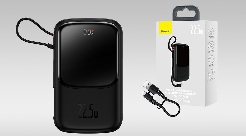 Powerbank BASEUS Qpow Pro 10000mAh 22.5W Biały Urządzenia moc ładowanie wymiary bateria pojemność bezpieczeństwo lekkość wygoda