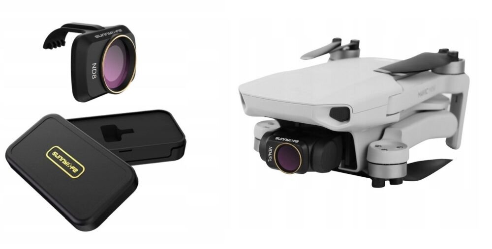 Filtr SUNNYLIFE MM-FI9251-8 Pełny Szary ND8 do Dji Mavic Mini-Mini 2 filtr dron zdjęcia filmy