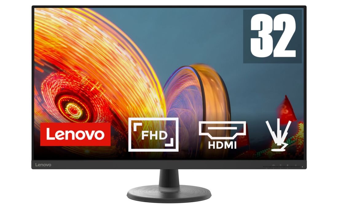 Monitor LENOVO D32-40 - 23.8-calowy wyświetlacz VA 178° / 178°