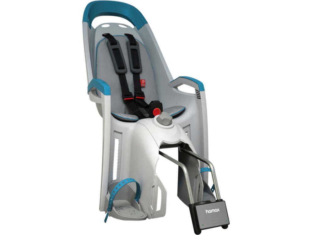 Fotelik rowerowy HAMAX Amaze Szaro-limonkowy udźwig