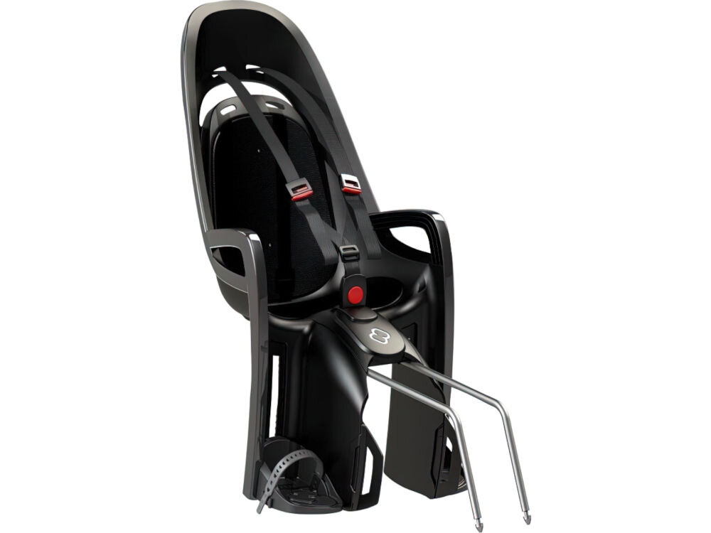 Fotelik rowerowy HAMAX Zenith Adapter Szaro-czerwony udźwig