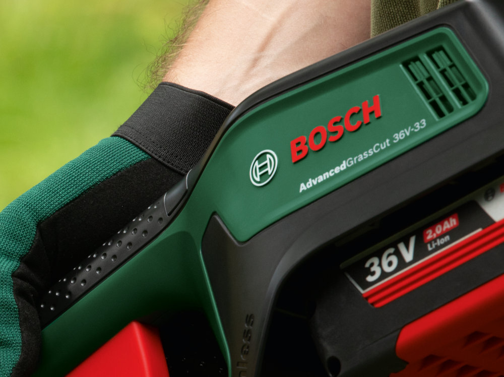 Podkaszarka akumulatorowa BOSCH Advanced GrassCut 36 SOLO silnik szczotkowy wysoka wydajnosc trwalosc predkosc do 8300 obr/min