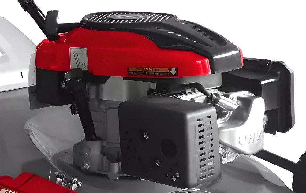 Kosiarka spalinowa DEDRA DED8725Q-56L z napędem 4-suwowy silnik LONCIN z systemem OHV pojemność 196 cm3 do mniejszych i średnich trawnikach moc 3,6 kW zbiornik paliwa pojemność 1 litr