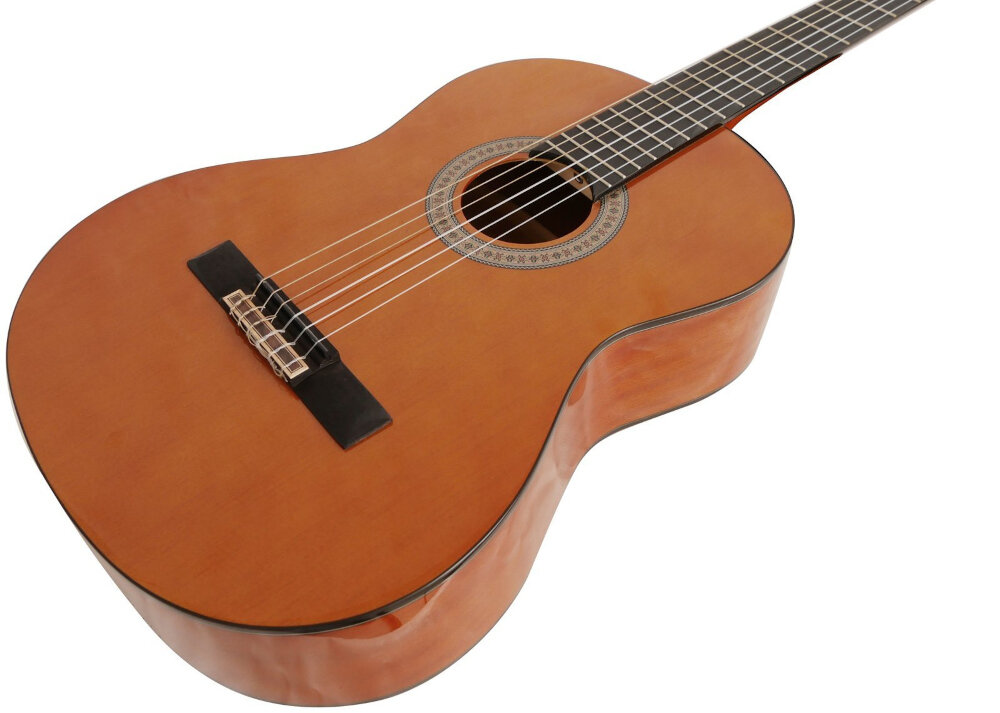 Gitara klasyczna ARROW Calma 4/4 Gloss Brązowy brzmienie wszechstronność balans tonacja gryf muzyka