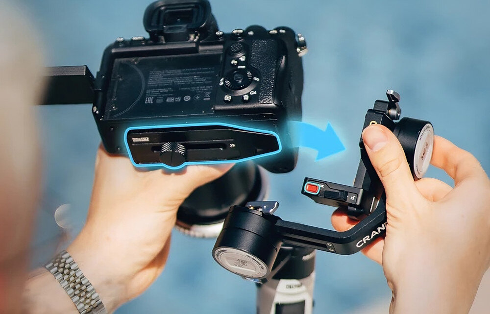 Gimbal ręczny ZHIYUN Crane M2S wielkość wymiary waga kompatybilność mocowanie działanie opis cechy