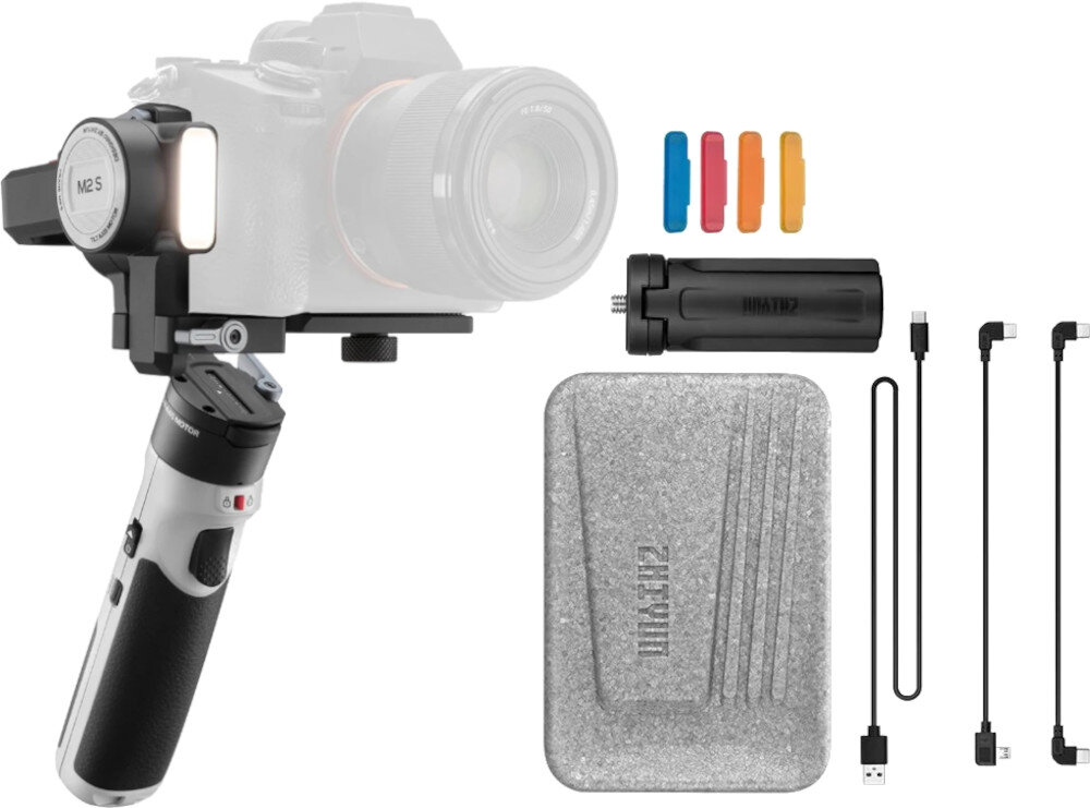 Gimbal ręczny ZHIYUN Crane M2S opakowanie zestaw akcesoria