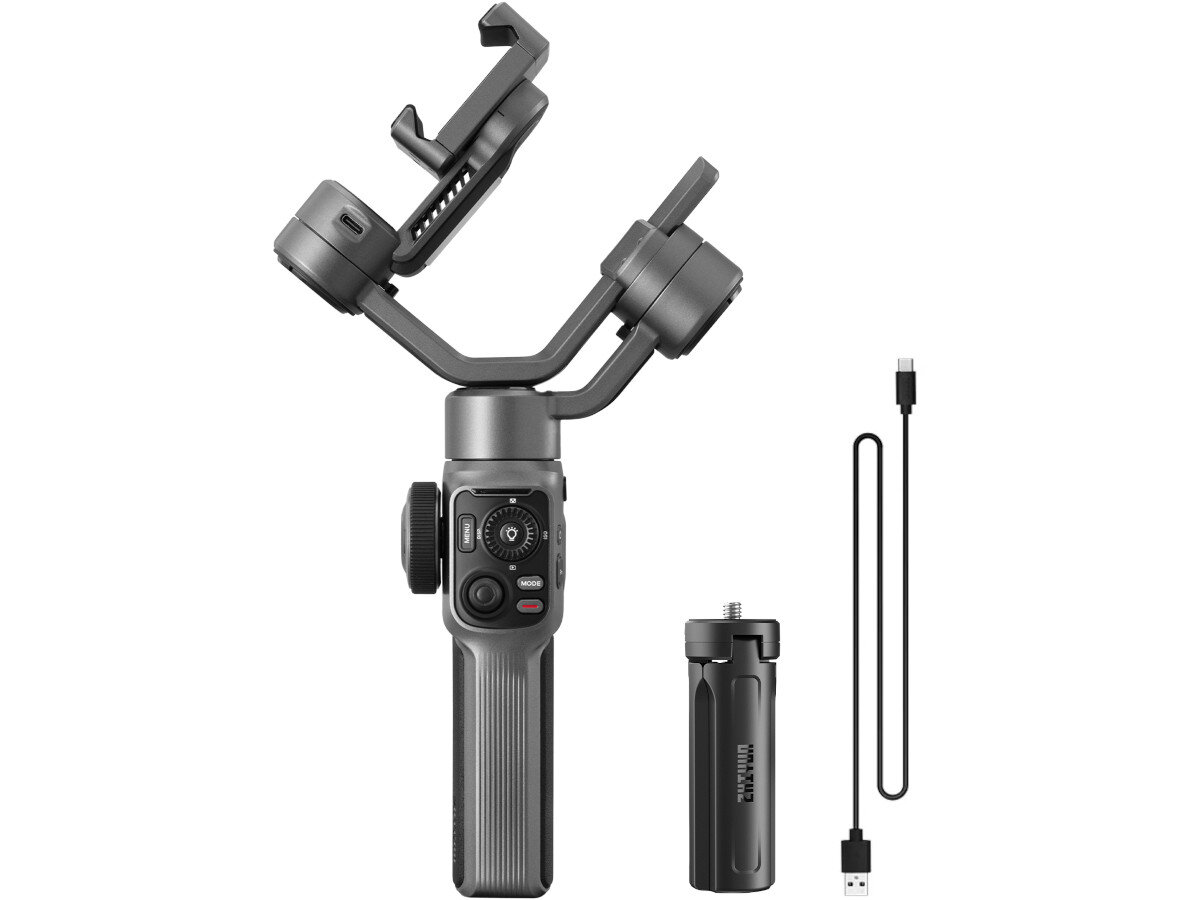 Gimbal ZHIYUN Smooth 5S Szary opakowanie zestaw zawartość akcesoria dodatki