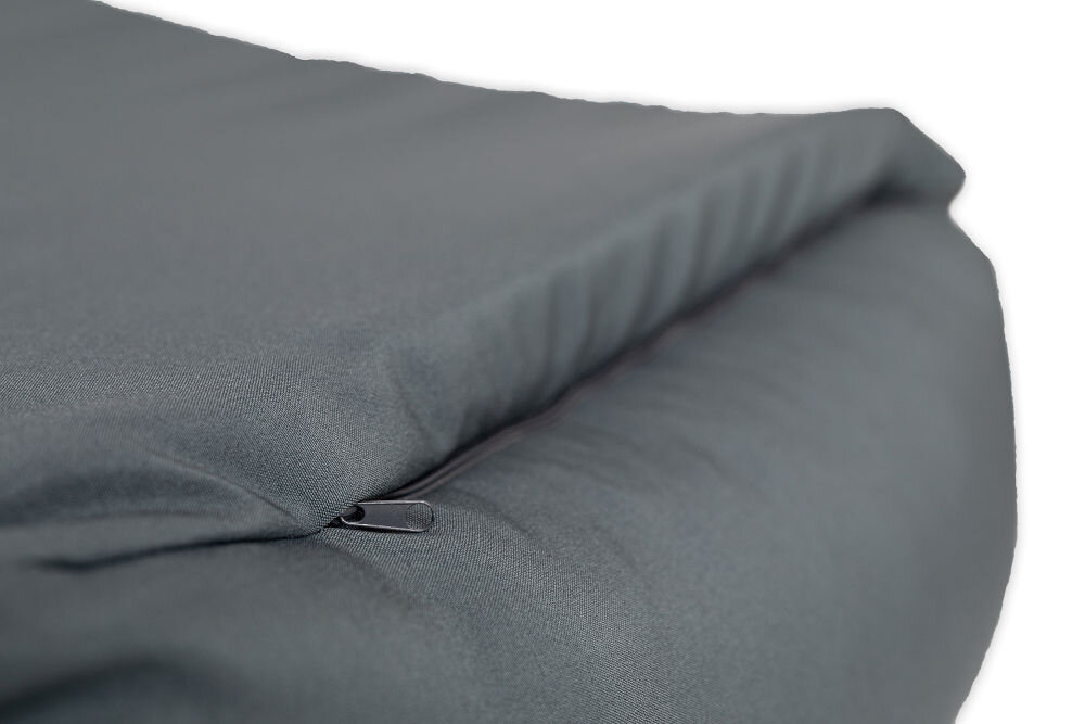 Legowisko uniwersalne YEGO DESIGN Oval Zbliżenie na szew i tkaninę owalnej poduszki (legowiska) dla zwierząt