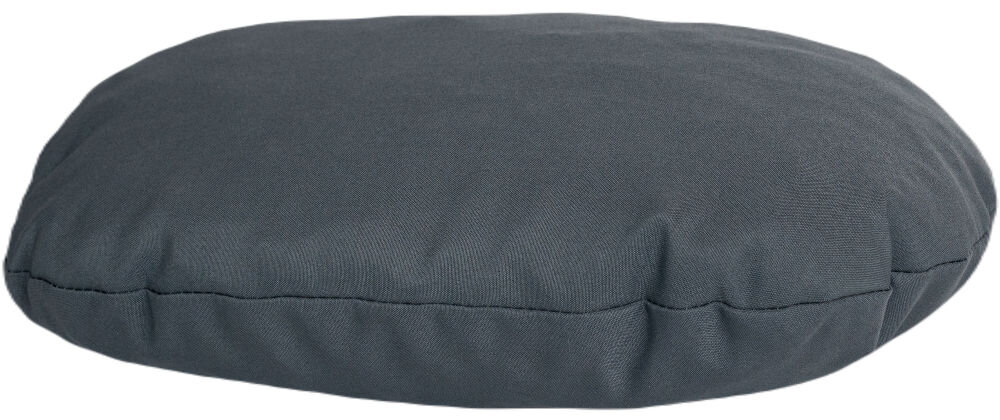 Legowisko uniwersalne YEGO DESIGN Oval Duża, owalna poduszka z boku widoczny szew. Poduszka sfotografowana na białym tle