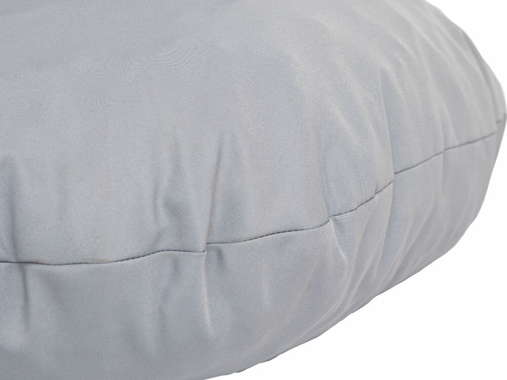 Legowisko uniwersalne YEGO DESIGN Oval Zbliżenie na szew i tkaninę owalnej poduszki (legowiska) dla zwierząt