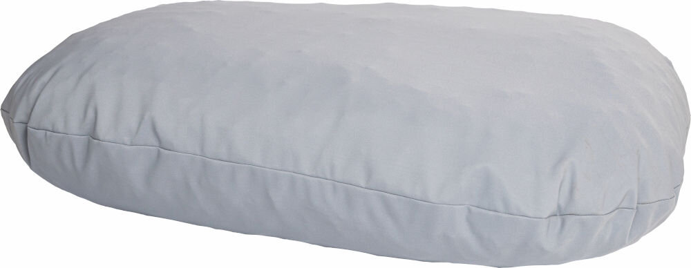 Legowisko uniwersalne YEGO DESIGN Oval Duża, owalna poduszka z boku widoczny szew. Poduszka sfotografowana na białym tle