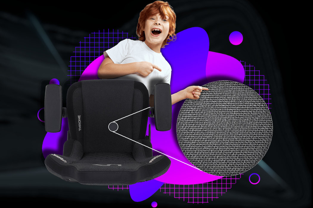 Дитяче крісло ULTRADESK Throne Чорні комфортні подушки Генерація гелю Стійкість до охолодження Ергономіка Водонепроникність