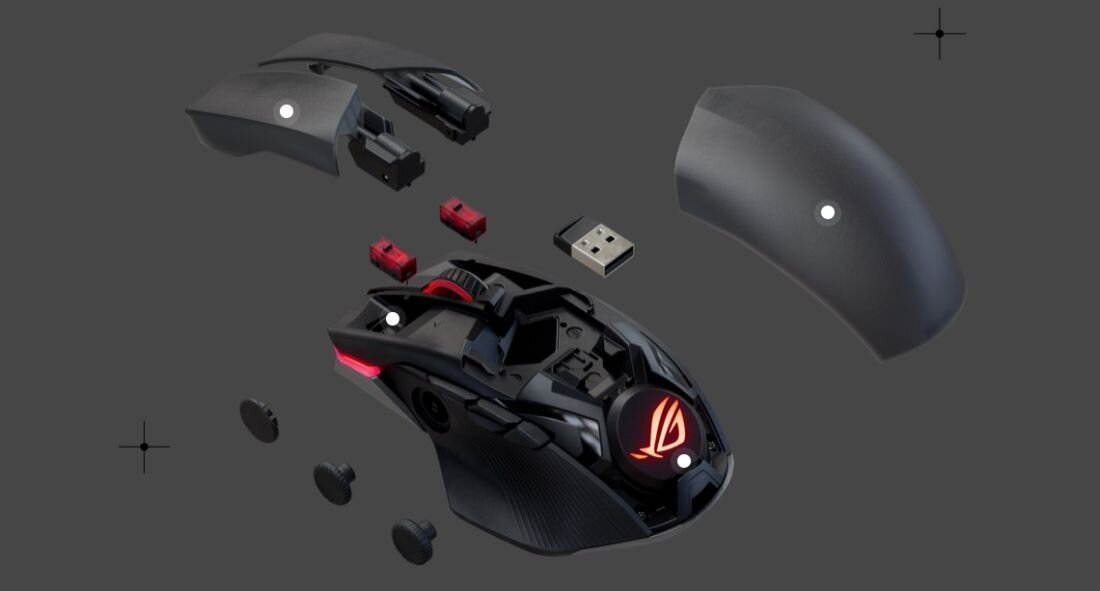 Mysz ASUS ROG Chakram X Origin - personalizacja