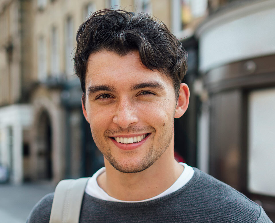 Selfie wykonane z wykorzystaniem efektu rozmytego tła