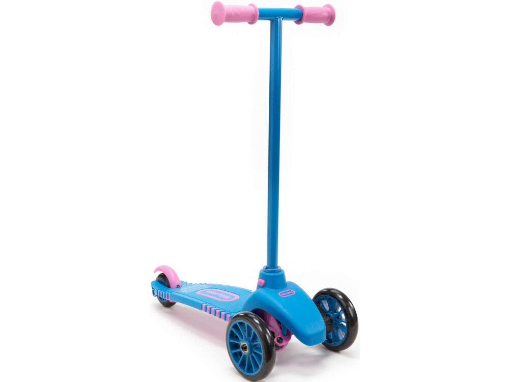 Hulajnoga dla dzieci LITTLE TIKES Lean to Turn Scooter Zielono-niebieski szeroki podest jezdny powłoka antypoślizgowa dla dzieci w wieku od 2 do 4 lat wadze do 20 kg