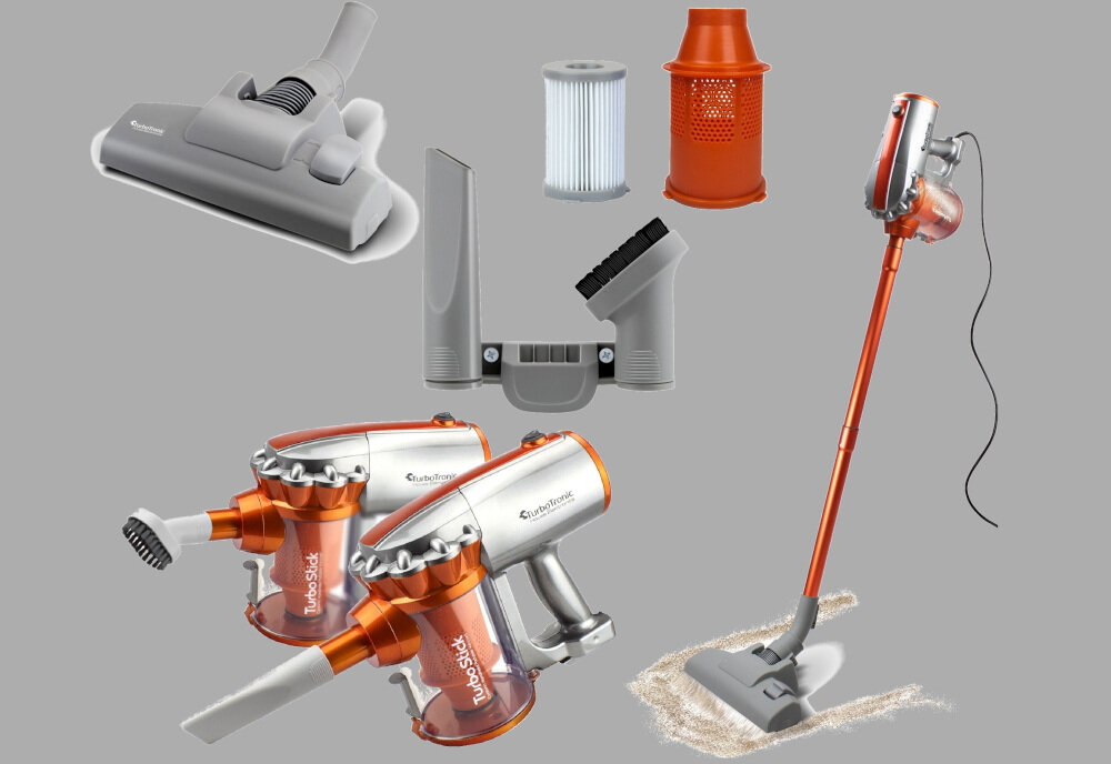 Odkurzacz TURBOTRONIC TT-VS6 Pomaranczowy zestaw akcesoria komplet wyposazenie