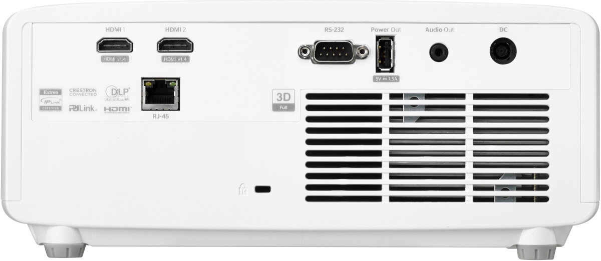 Projektor OPTOMA ZW350ST porty złącza podłączenie