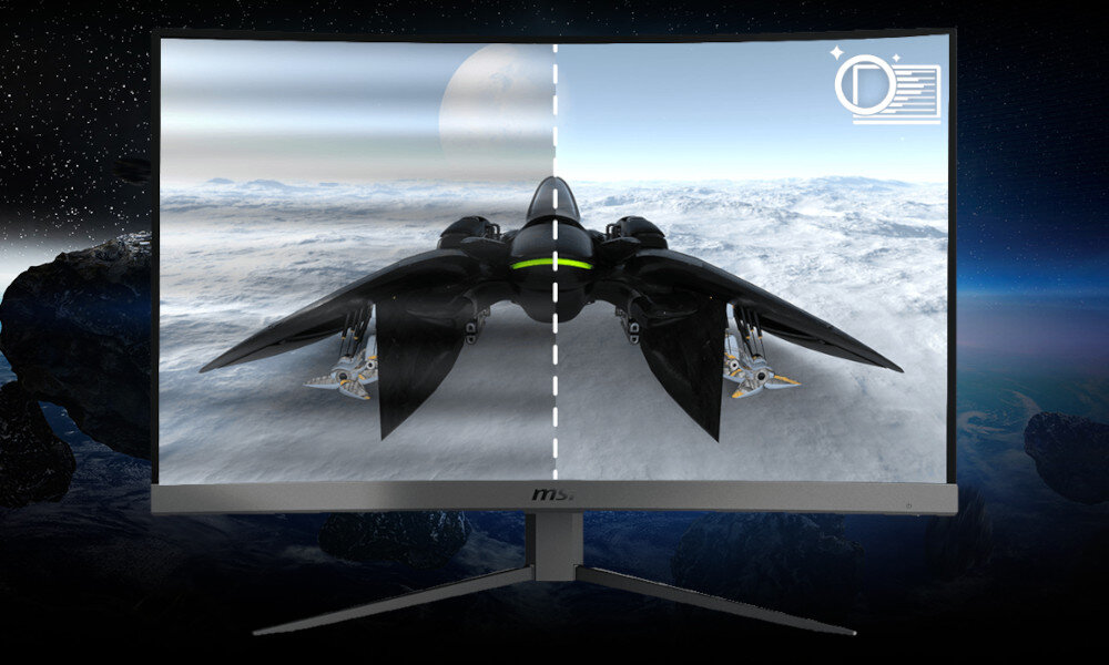 Monitor MSI G32C4X 31.5 1920x1080px 250Hz 1 ms Curved ochrona wzrok migotanie komfort