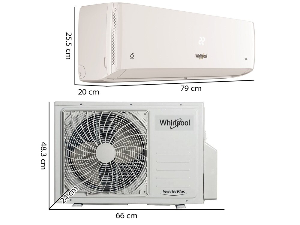 Klimatyzator Split, Pompa ciepła powietrze - powietrze WHIRLPOOL SPICR309W