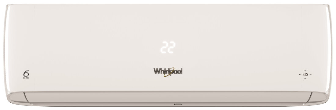 Klimatyzator Split, Pompa ciepła powietrze - powietrze WHIRLPOOL SPICR312W zarzadzanie temperatura funkcja szosty zmysl automatycznie dostosowuje tryb pracy