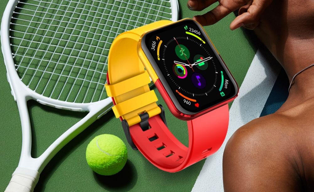 Smartwatch KUMI GT6 KU-GT6 BK ekran bateria czujniki zdrowie sport pasek ładowanie pojemność rozdzielczość łączność sterowanie krew puls rozmowy smartfon aplikacja