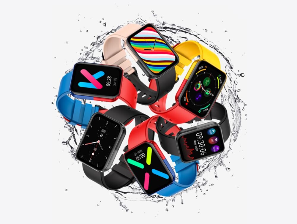 Smartwatch KUMI GT6 KU-GT6 BK ekran bateria czujniki zdrowie sport pasek ładowanie pojemność rozdzielczość łączność sterowanie krew puls rozmowy smartfon aplikacja