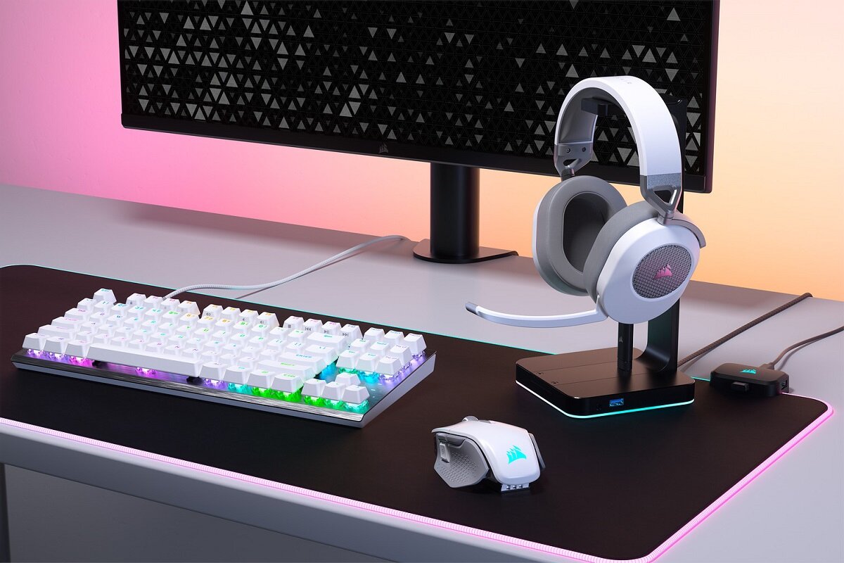 Sluchawki CORSAIR HS65 regulacja glosnosci