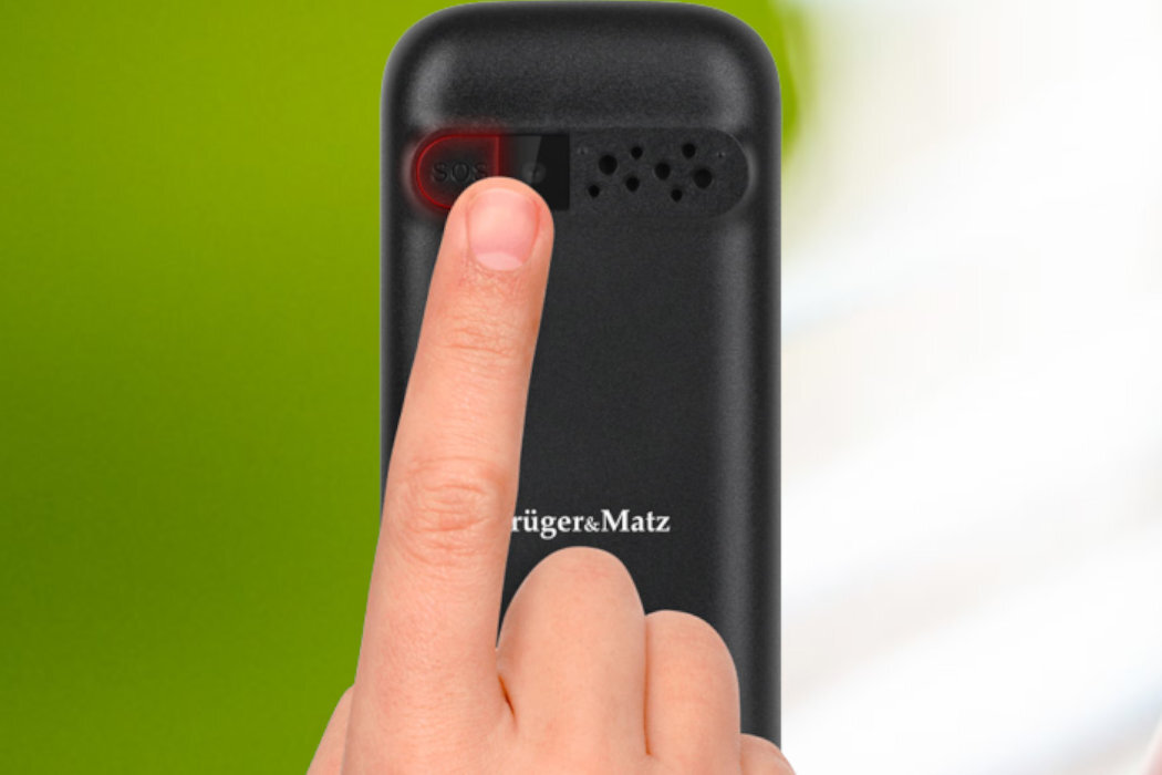 Telefon KRUGER&MATZ Simple 922 Czarny seniorzy pomoc sos prostota sim klawisze