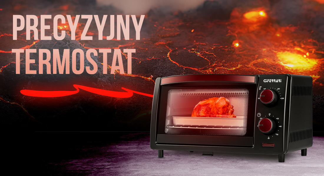 Piekarnik G3FERRARI IL Moro 10 G10169 podwojne szklane drzwi zaawansowana technologia efektywny uklad grzewczy