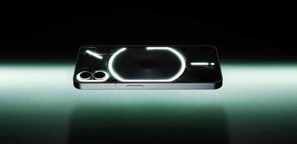 Smartfon NOTHING PHONE 1  ekran bateria aparat procesor ram pamięć pojemność rozdzielczość zdjęcia filmy opis dane cechy blokady system łączność wifi bluetooth obudowa szkło odporność porty muzyka transfer sieć przekątna matryca waga czujniki