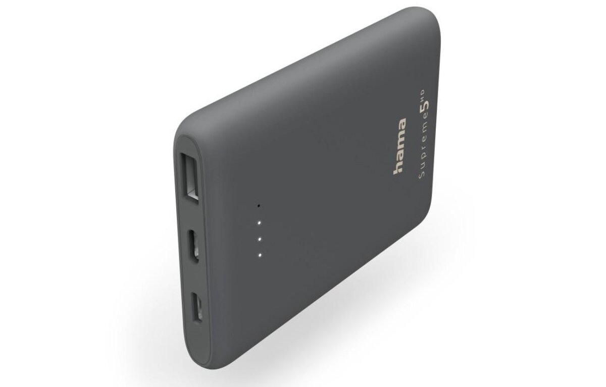 Wskaźnik pozostałej pojemności powerbank Hama Supreme 5HD
