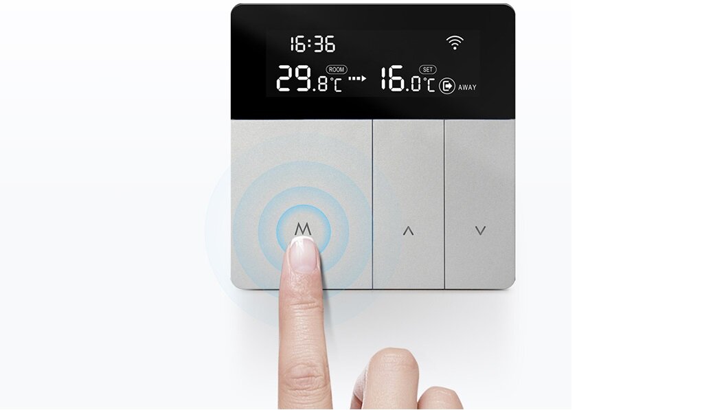 Termostat AVATTO zdalne sterowanie Wi-Fi Design Wyświetlacz Funkcje Precyzja działania