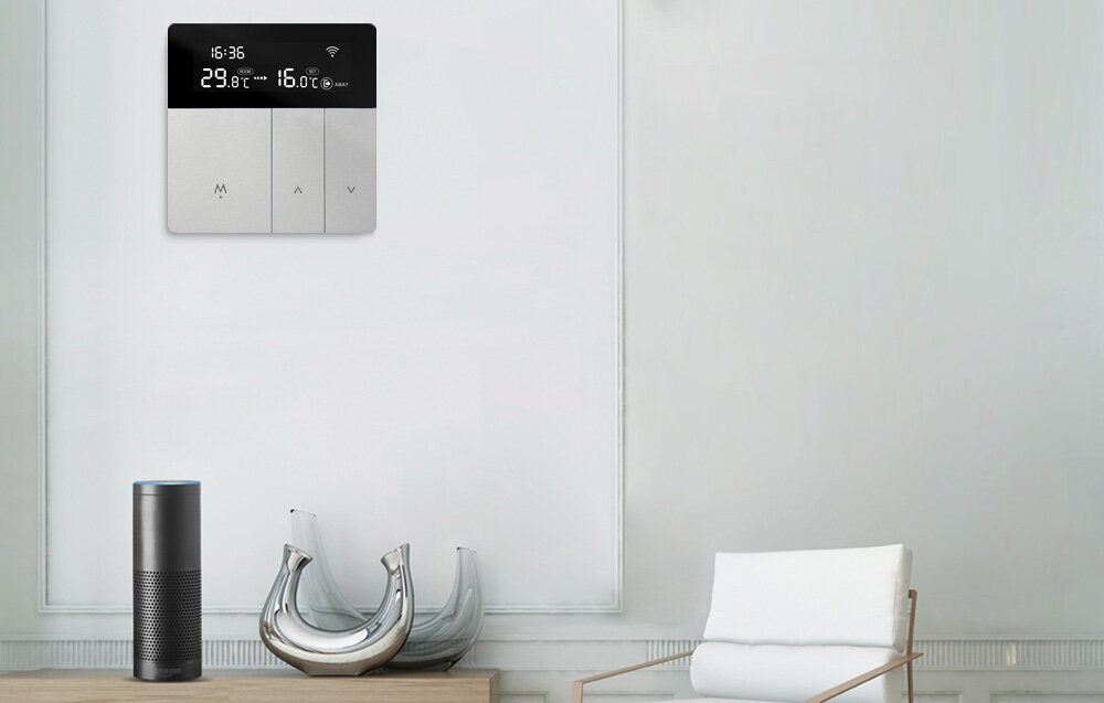 Termostat AVATTO zdalne sterowanie Wi-Fi Design Wyświetlacz Funkcje Precyzja działania