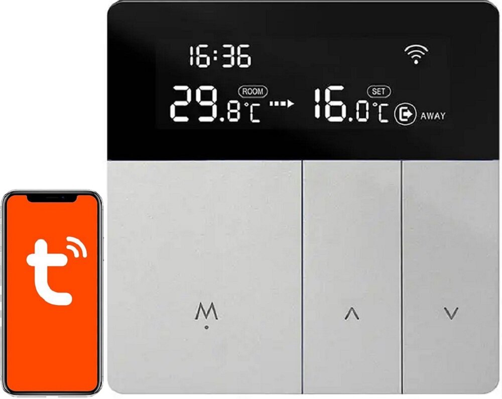 Termostat AVATTO zdalne sterowanie Wi-Fi Design Wyświetlacz Funkcje Precyzja działania