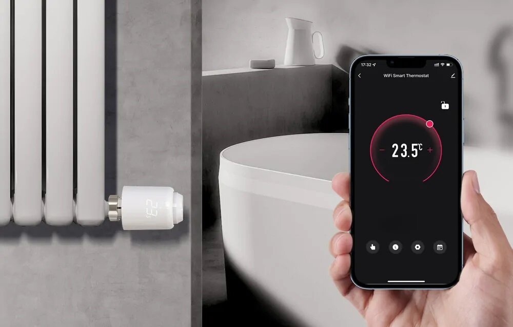Głowica termostatyczna AVATTO kontrola temperatury oszczędność bezpieczeństwo