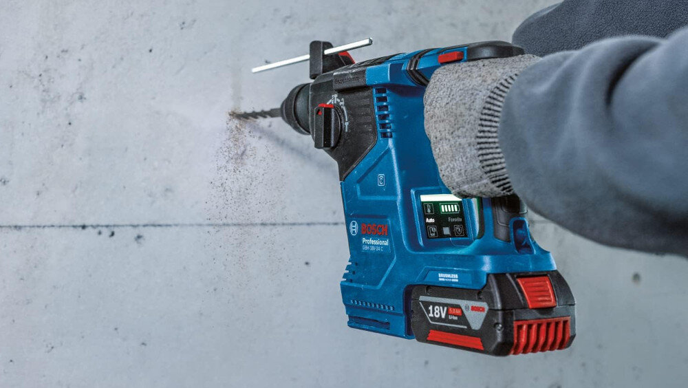 Młot udarowo-obrotowy BOSCH Professional GBH 187-LI 0611923121 silnik bezszczotkowy zoptymalizowany mechanizm prędkość obrotowa do 980 obr/min