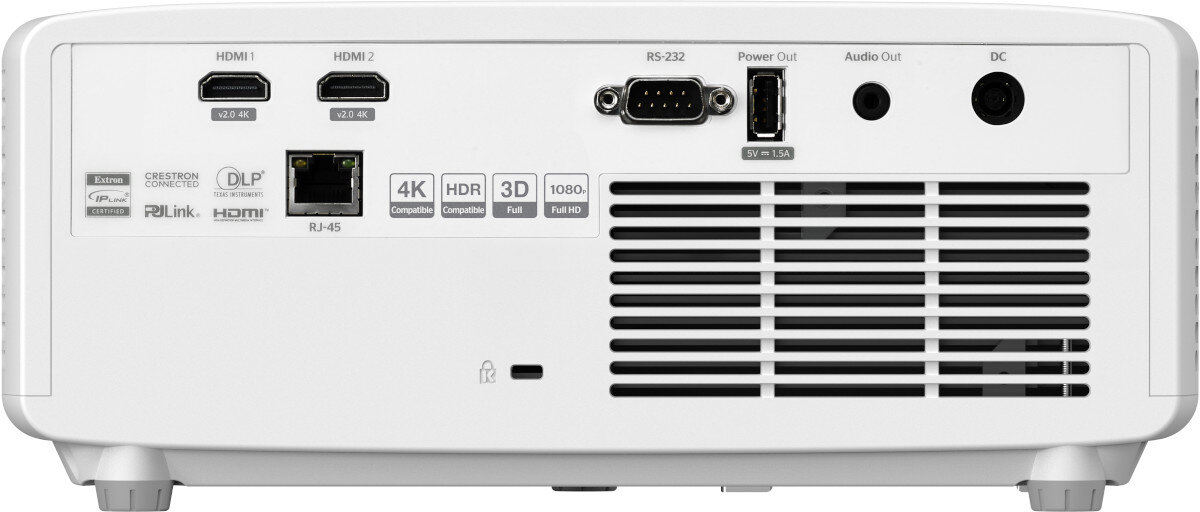 Projektor OPTOMA ZH450 porty złącza podłączenie obsługa pilot przyciki