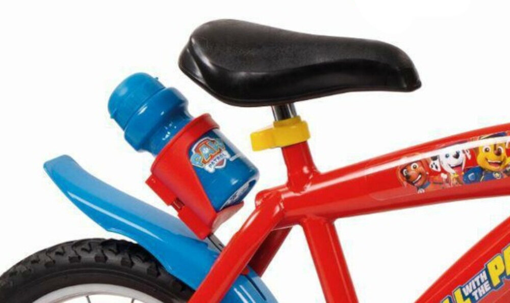 Rower dziecięcy TOIMSA Psi Patrol 14 cali dla chłopca siodełko wygodne piankowe błotniki bidon