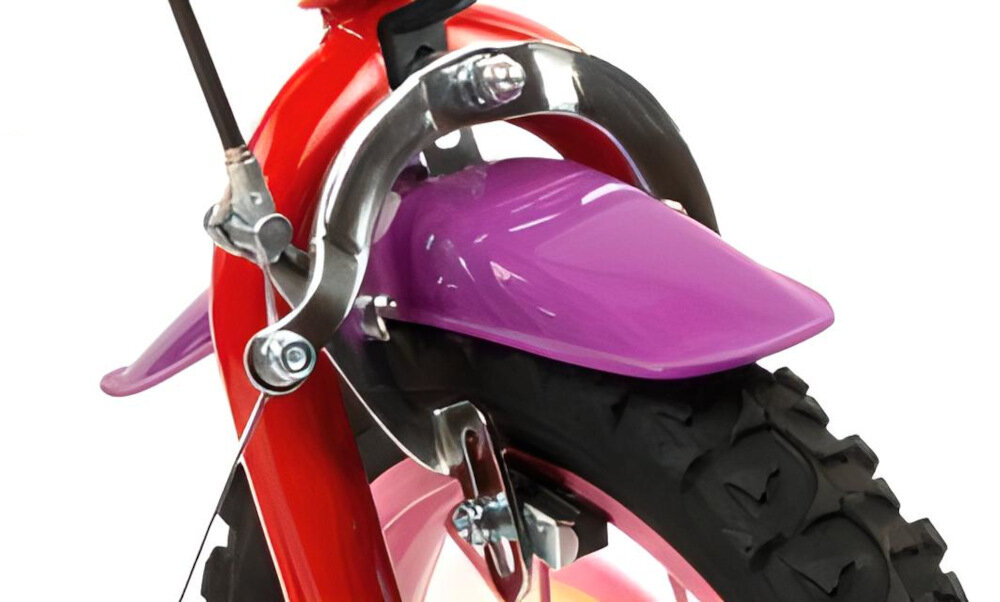 Rower dziecięcy TOIMSA Biedronka 16 cali dla dziewczynki hamulce przedni i tylny typu Caliper niezawodne lekkie