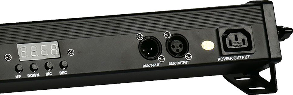 Belka LIGHT4ME Basic Light Bar LED 8 RGB MKII IR BK obsługa przyciski sterowanie wyświetlacz