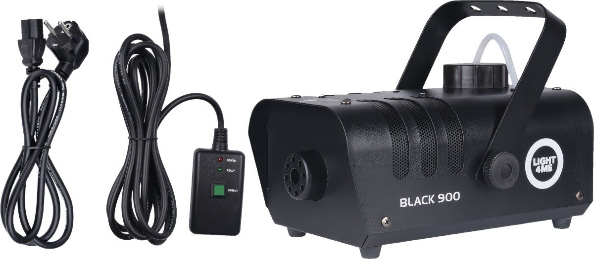 Wytwornica dymu LIGHT4ME Black 900 zestaw akcesoria opakowanie