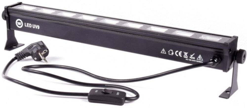 Belka LIGHT4ME LED Bar UV 9 zasilanie bezpiecznik przełącznik ochrona